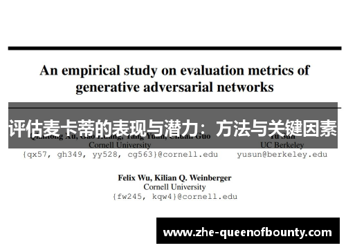 评估麦卡蒂的表现与潜力:方法与关键因素 评估麦卡蒂的表现与潜力:方法与关键因素